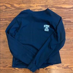 Cropped long-sleeve Newport Beach tee